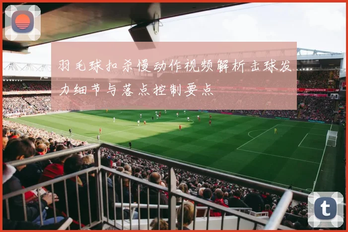 羽毛球扣杀慢动作视频解析击球发力细节与落点控制要点