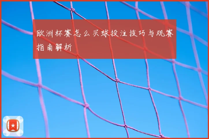 欧洲杯赛怎么买球投注技巧与观赛指南解析